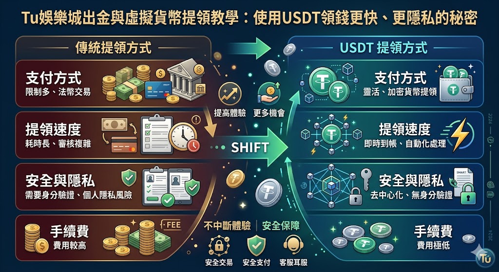 Tu娛樂城出金與虛擬貨幣提領教學：使用USDT領錢更快、更隱私的秘密