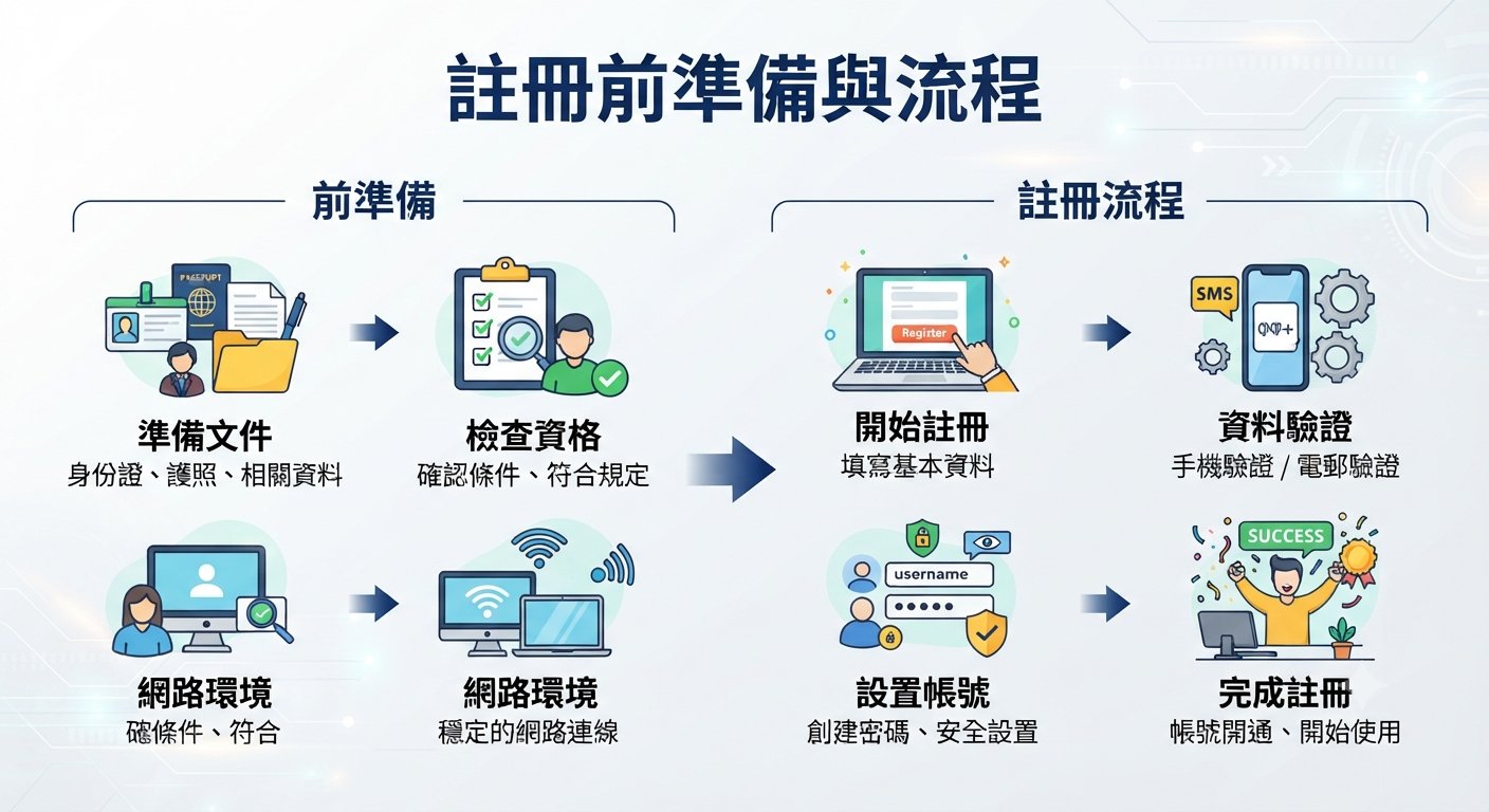 註冊前準備與流程