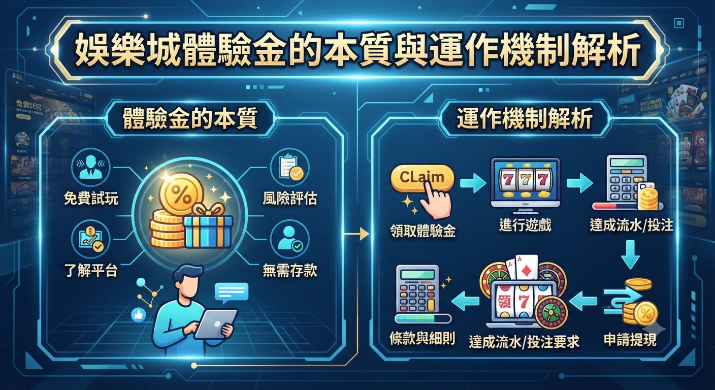 娛樂城體驗金的本質與運作機制解析