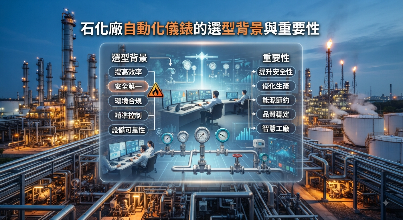 石化廠自動化儀錶的選型背景與重要性