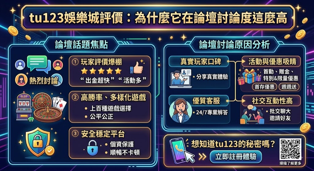 tu123娛樂城評價：為什麼它在論壇討論度這麼高
