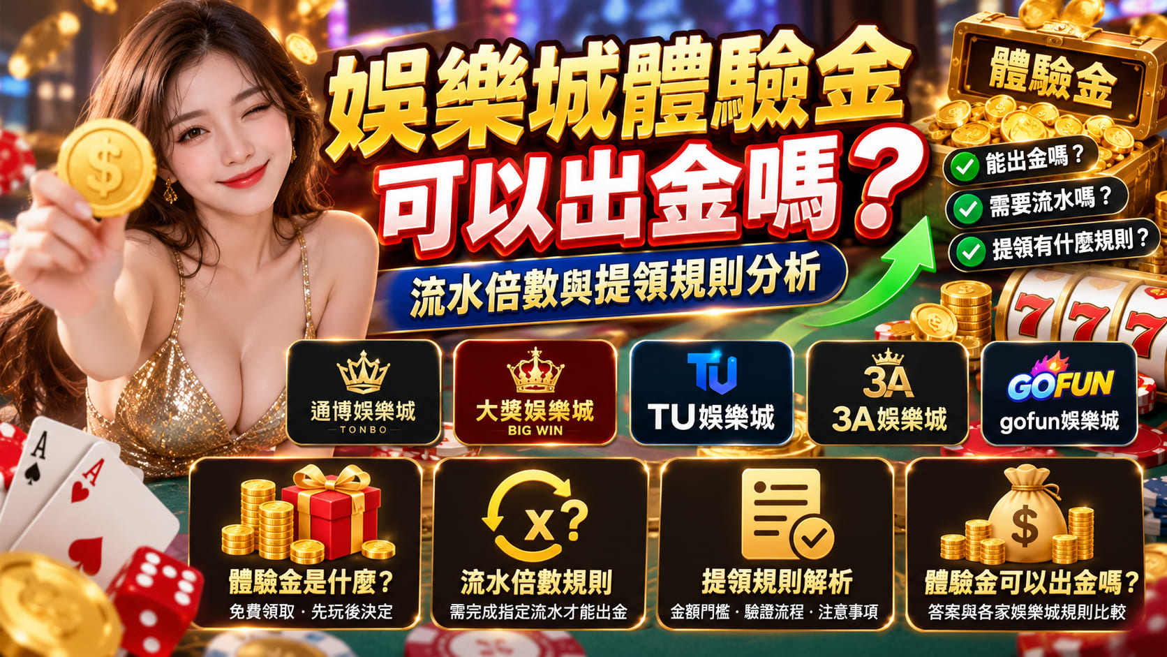 想知道體驗金能不能順利出金？先確認流水倍數與提款門檻，避免忽略活動限制。
